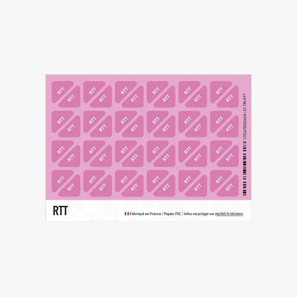 My365 RTT triangle stickers agenda
