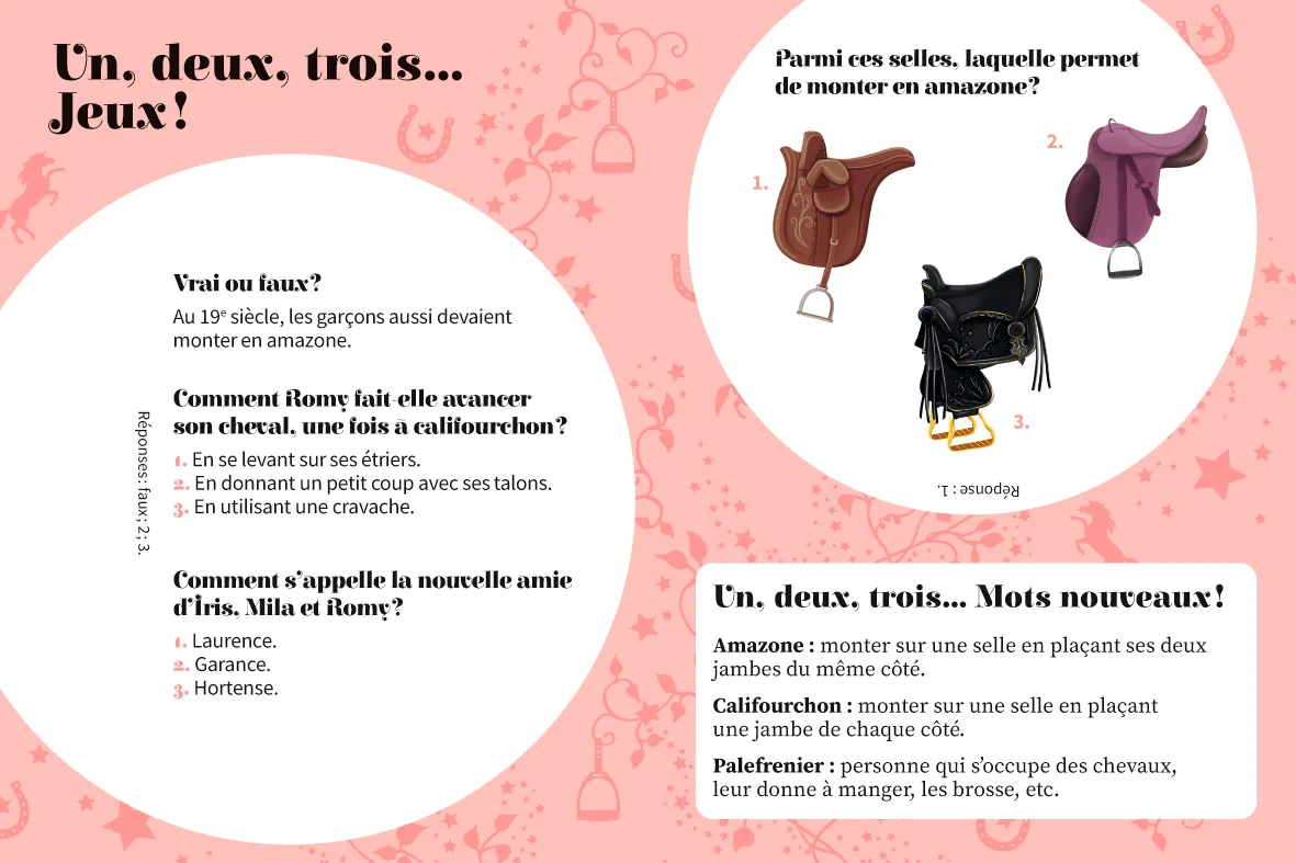 Frigobloc Une deux trois Cavalières roman tome 4 voyage