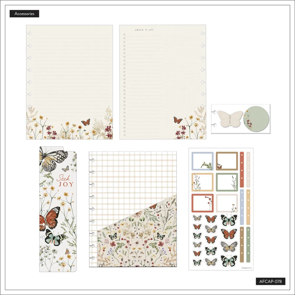 Happy Planner Wild Fields Classic pack accessoires floral