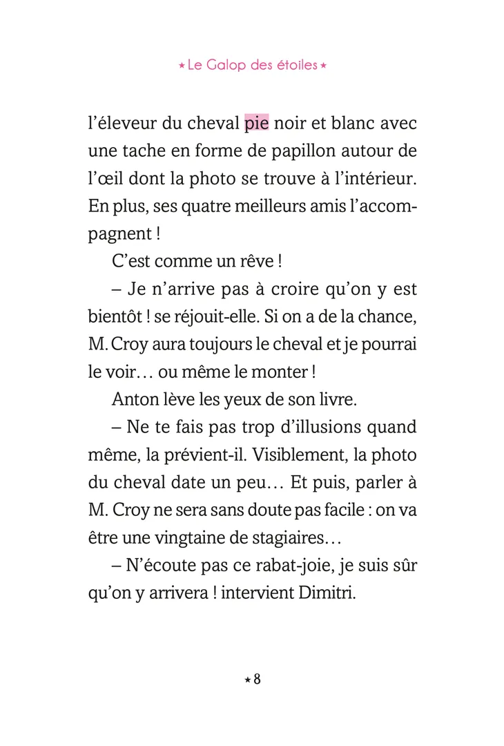 Frigobloc Galop des Étoiles Tome 7 Cheval roman dès 8 ans