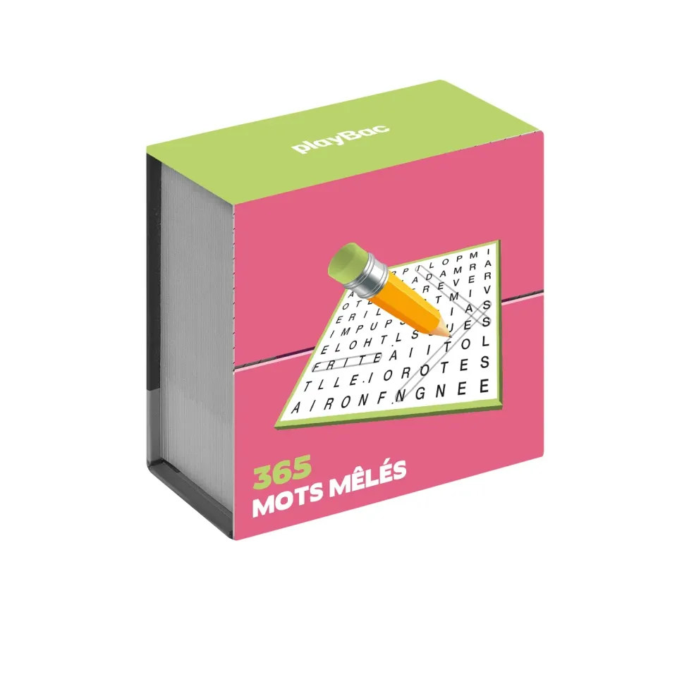 Frigobloc 365 mots mêlés mini calendrier jeux 365 jours