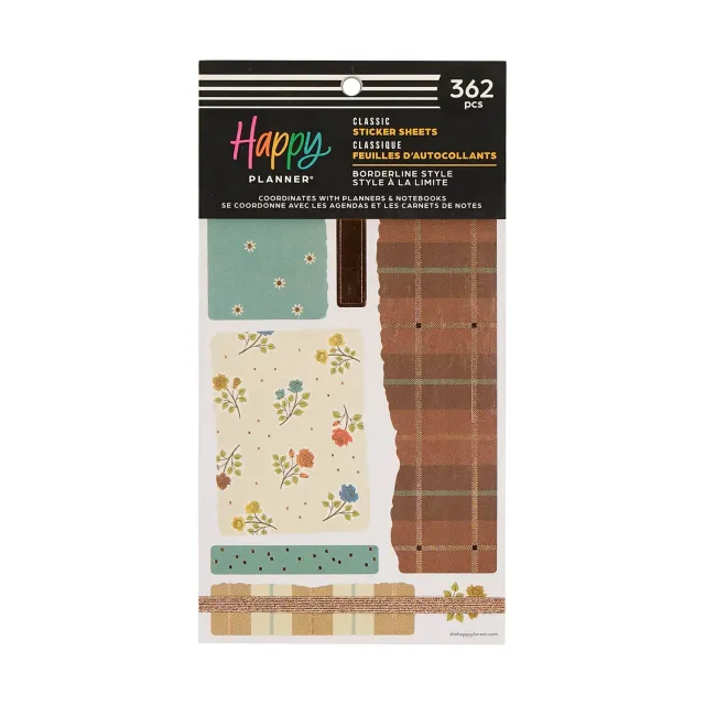 Me & my big ideas Happy Planner Borderline Style stickers 30 feuilles