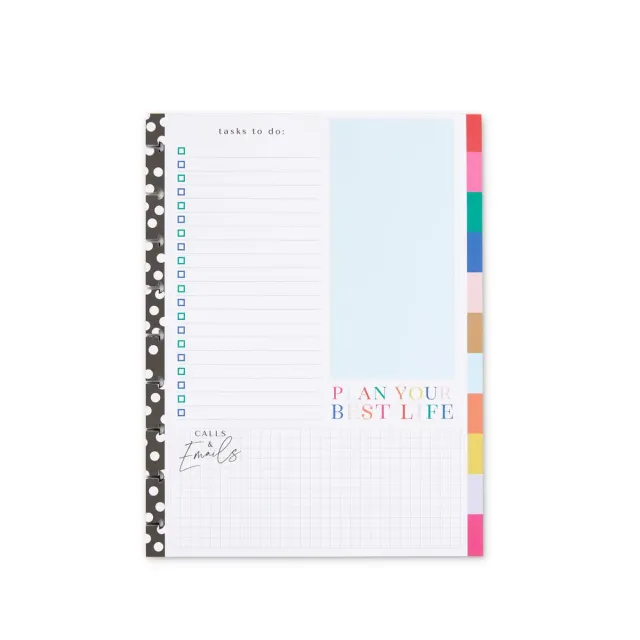 Happy Planner Bold Bright bloc papier Classic 100 feuilles