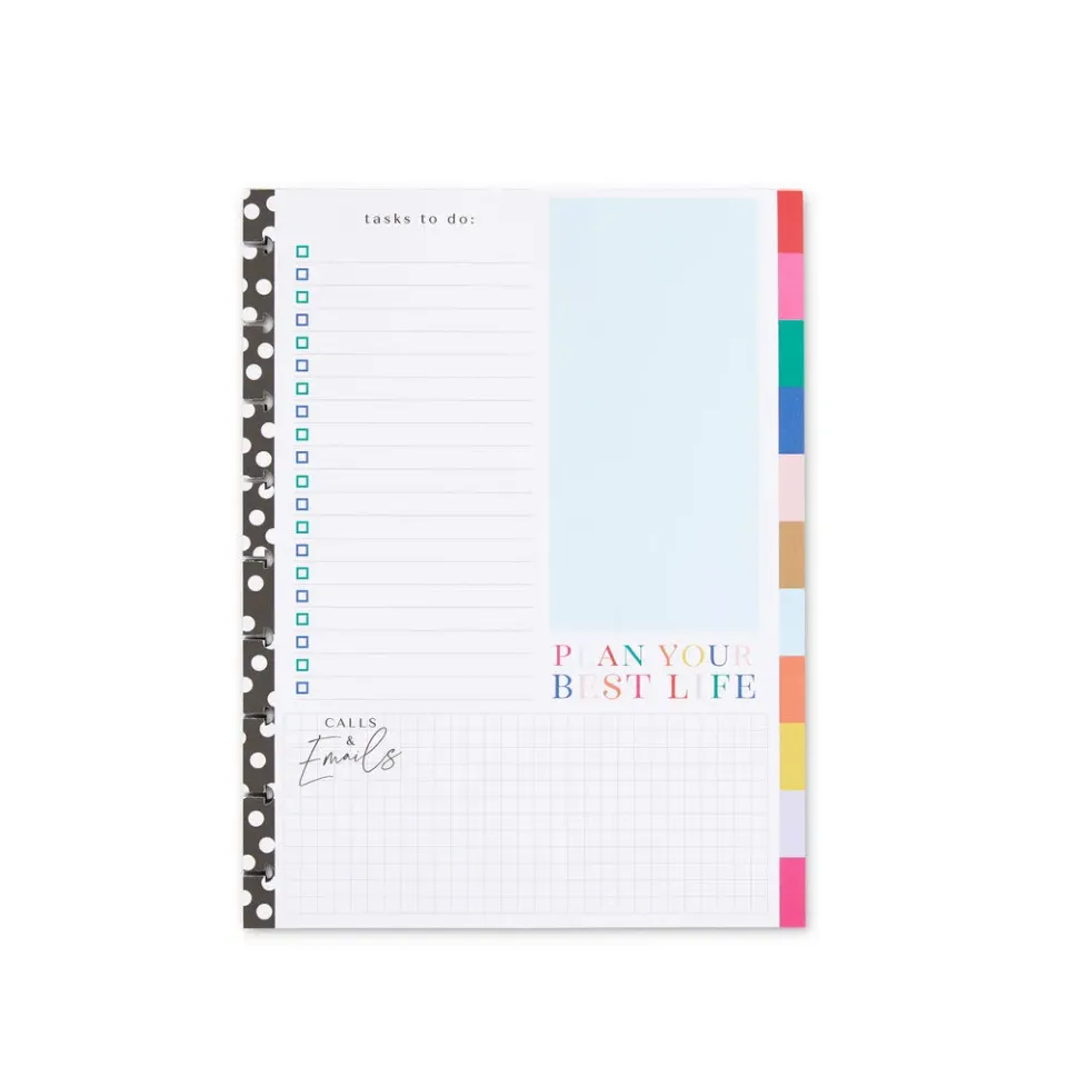 Happy Planner Bold Bright bloc papier Classic 100 feuilles