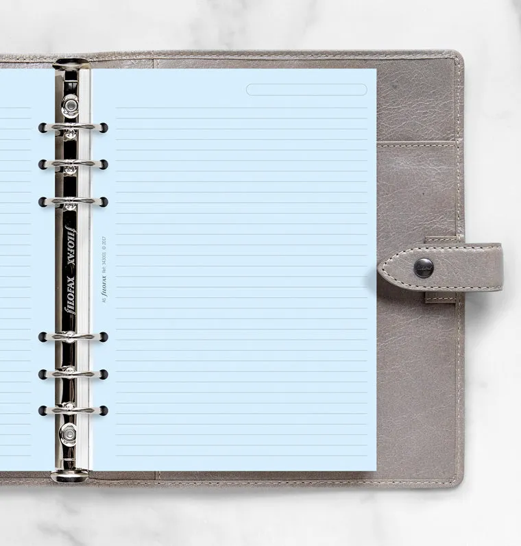 Filofax Classic recharge A5 feuilles lignées bleues x25