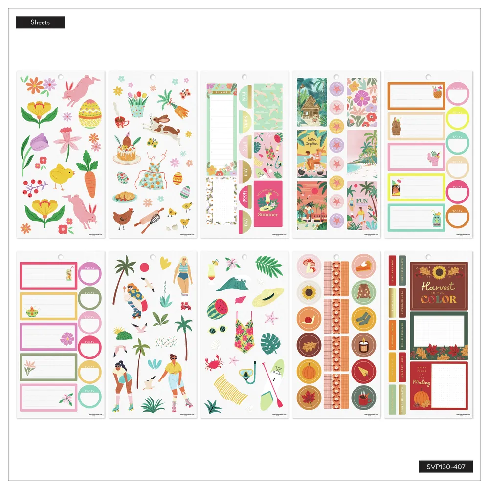 Happy Planner Tania Garcia Seasonal stickers Classic 470 pièces