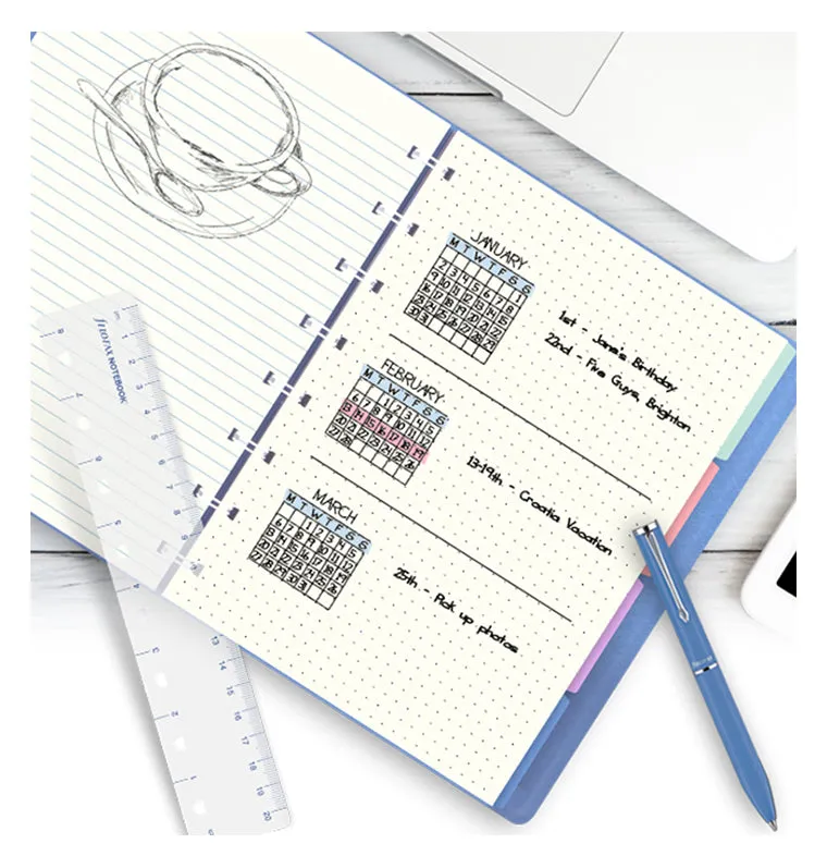 Filofax Classic Recharge A5 pointillée