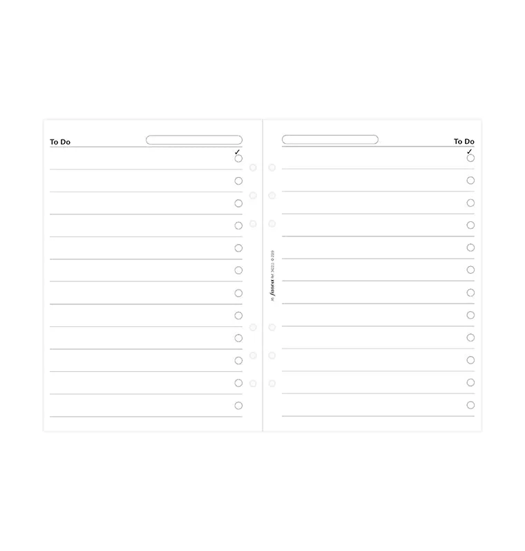 Filofax Classic A5 recharge to do 20 feuilles