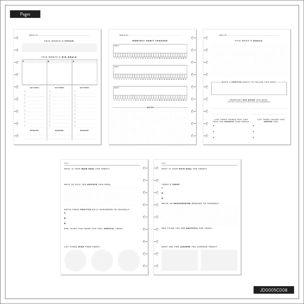 Me & my big ideas Reflect & Grow journal guidé Classic 80 pages