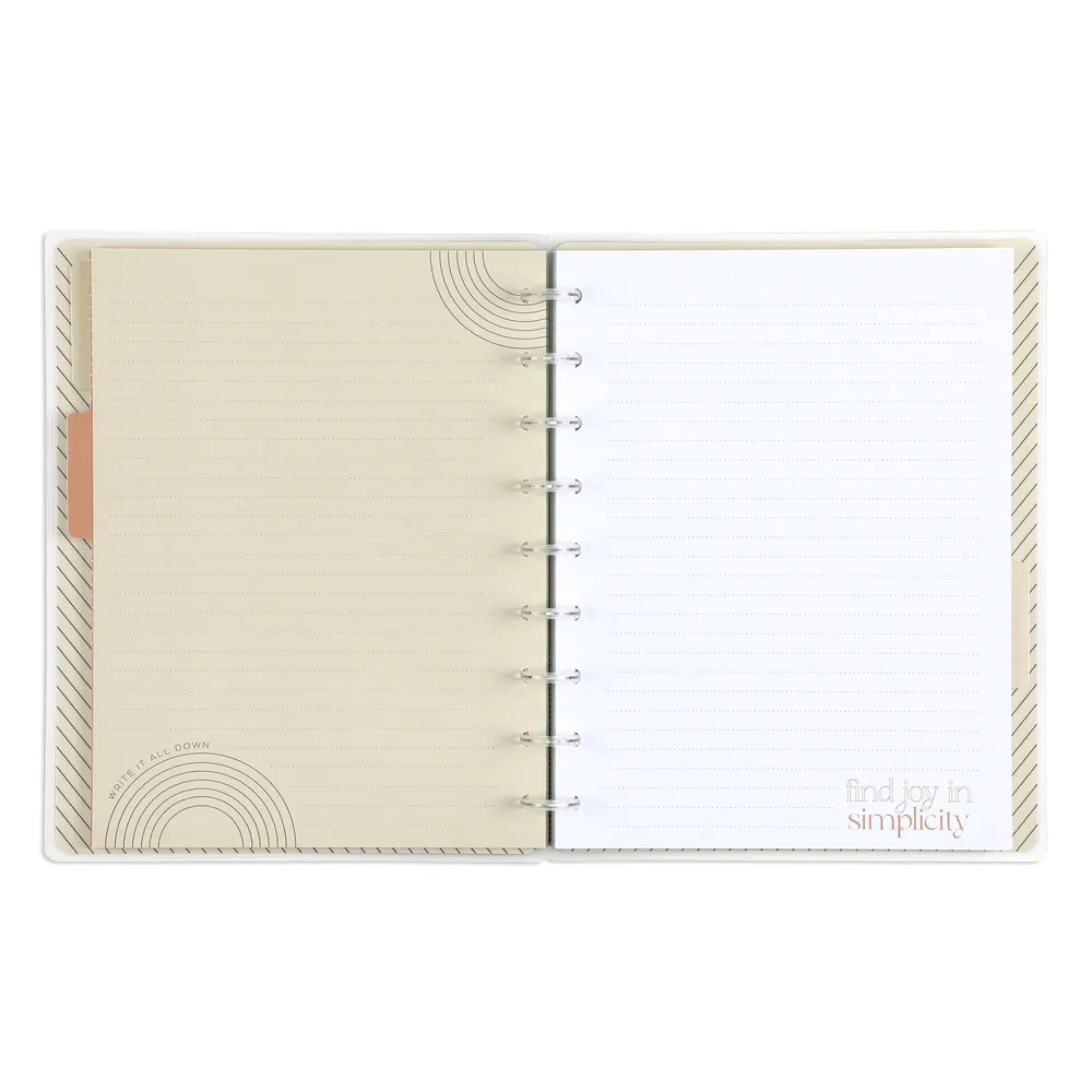 Happy Planner Realign carnet ligné pointillé Classic 60 feuilles
