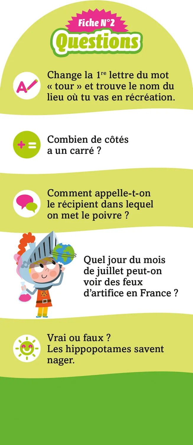 Les Incollables Du CP au CE1 quiz 250 questions 6-7 ans