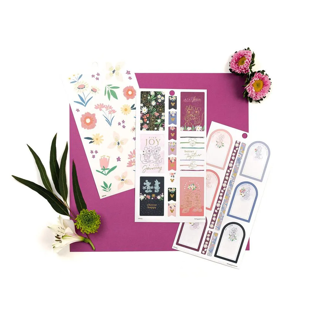 Happy Planner Disney Mickey Minnie Floral stickers 329 pièces