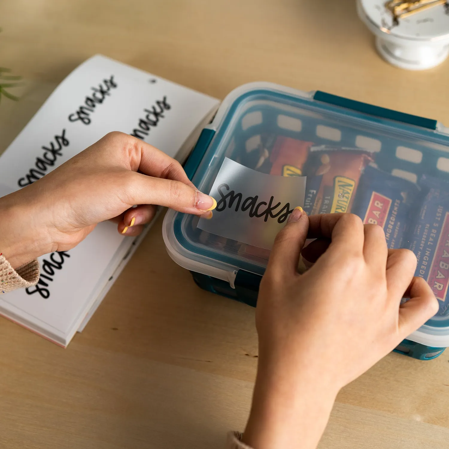 Happy Planner Pantry étiquettes organisation bocaux transparentes