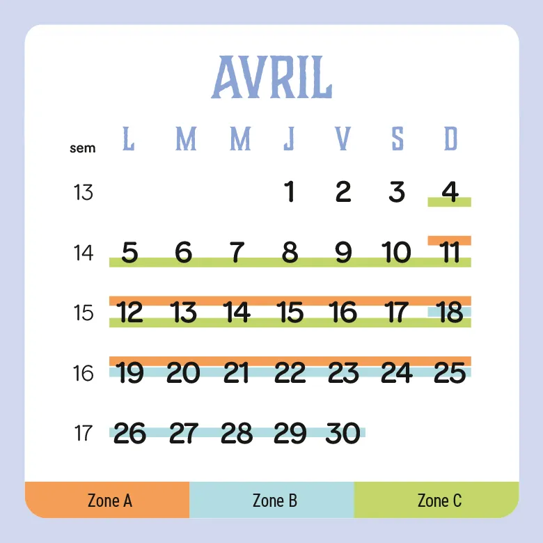 Frigobloc Hebdomadaire à refermer calendrier 2027 famille