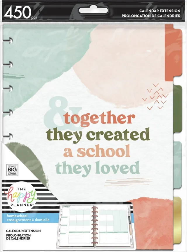 Happy Planner Homeschool recharge Classic école maison