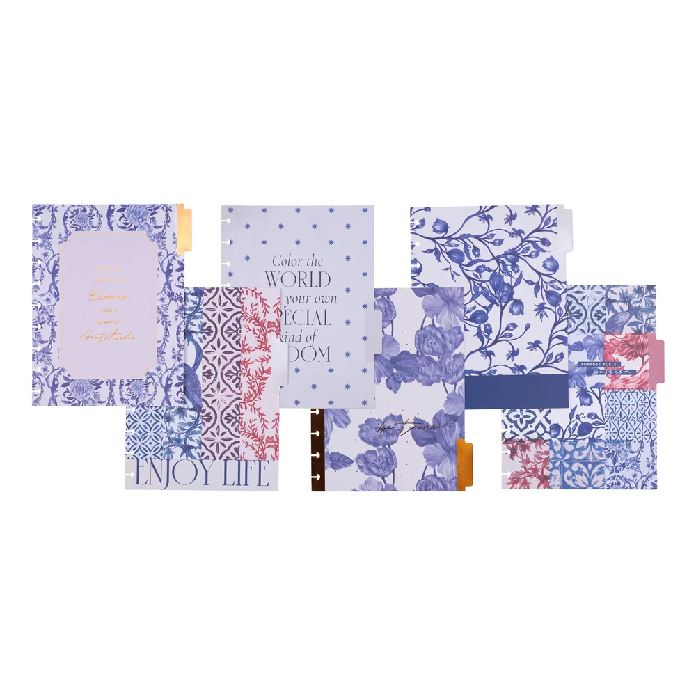 Happy Planner Shibori extension Classic dashboard 6 mois 491p