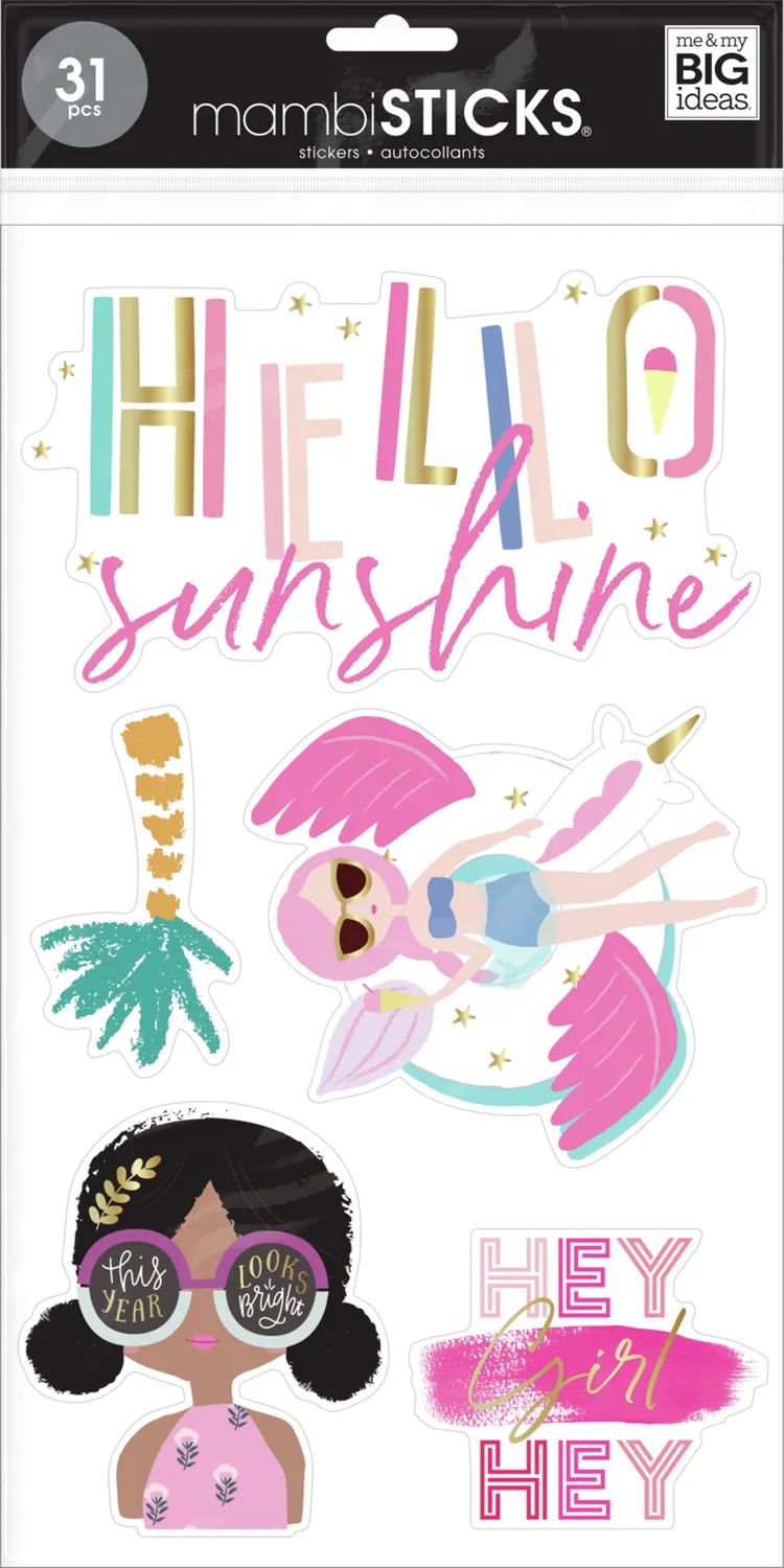 Happy Planner Squad Goals Seasons stickers 8 feuilles