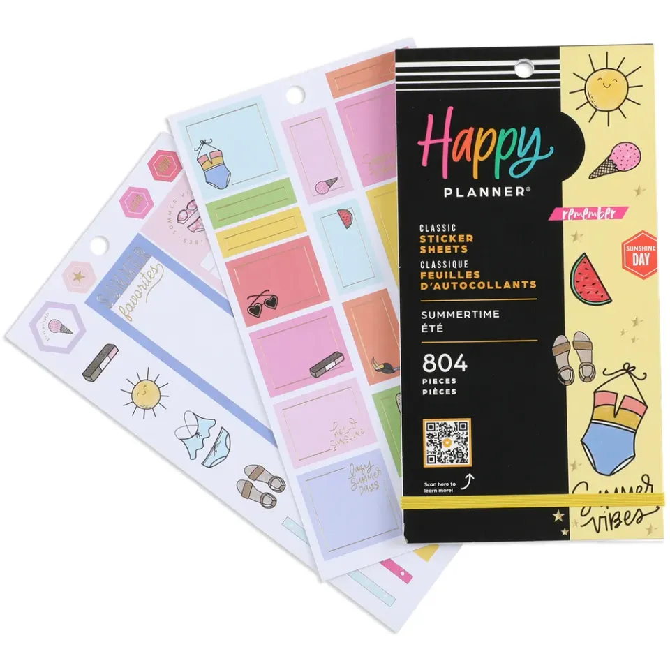 Happy Planner Summertime stickers été 804 pièces