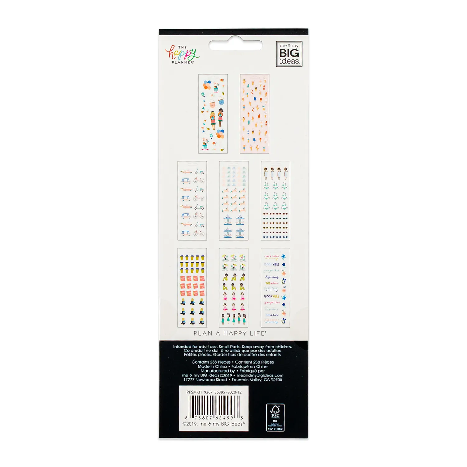 Happy Planner Squad Goals stickers 8 feuilles copines café