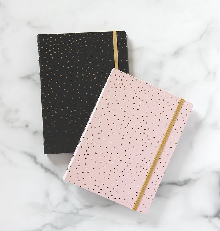Filofax Confetti A5 carnet rechargeable anthracite ligné