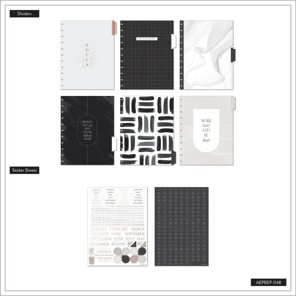 Happy Planner Aesthetique Teacher extension dashboard Big 6 mois 492 pcs