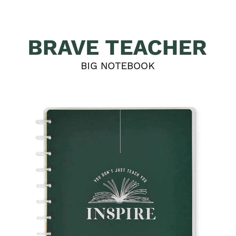 Happy Planner Brave Inspired Teacher carnet Big pointillé