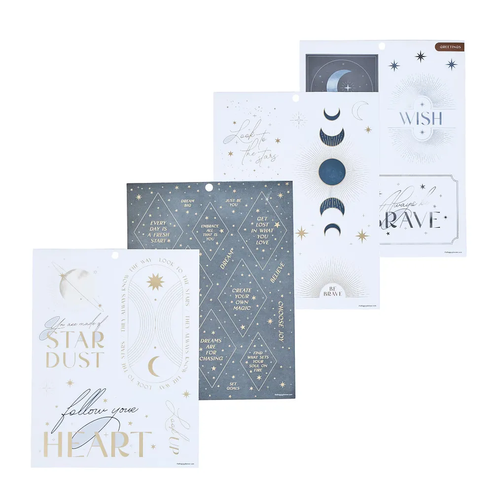 Happy Planner Stargazer carnet stickers grand 235 cosmos