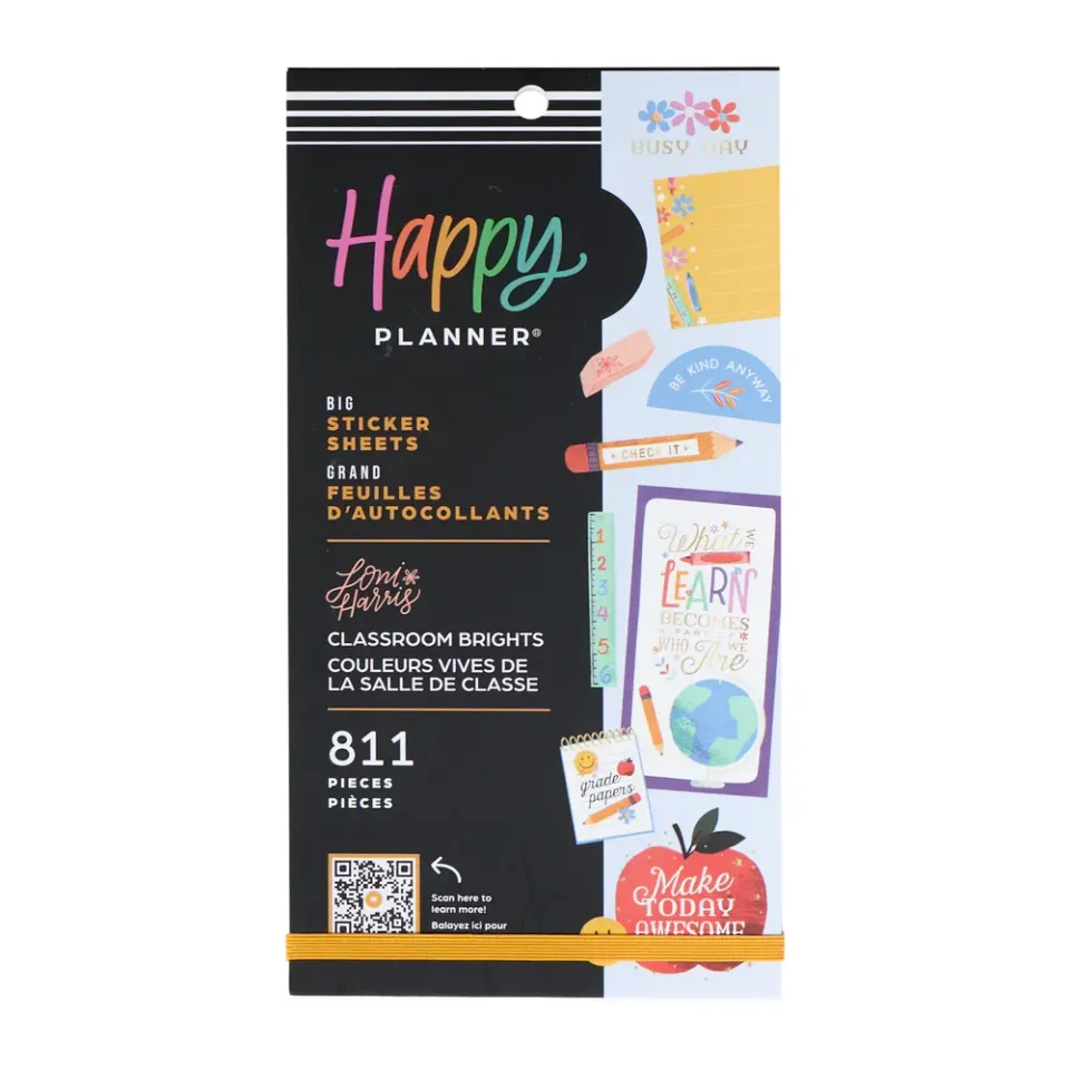 Happy Planner Classroom Brights stickers Big 811 enseignante