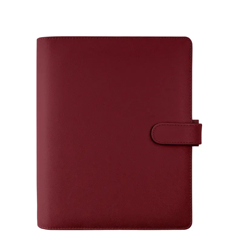 Filofax Saffiano organiser A5 modulaire Dark Cherry cuir