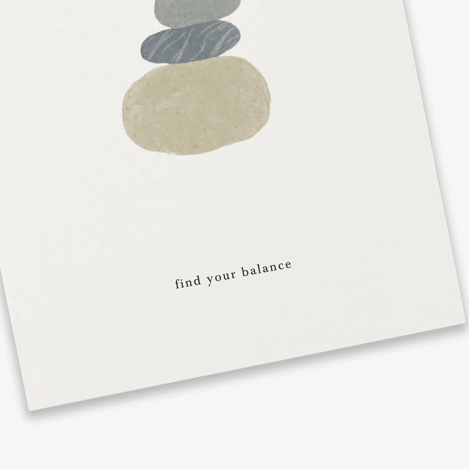 Kartotek Rock Balance carte de voeux équilibre