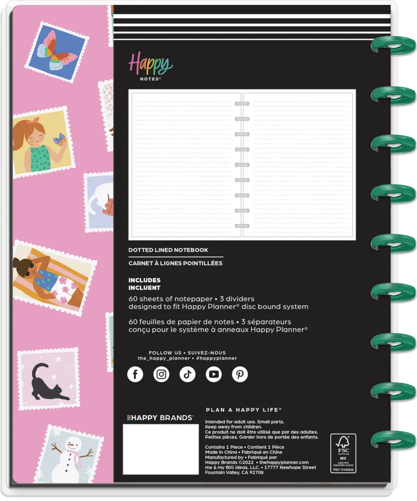 Happy Planner Squad Goals carnet Classic pointillé 60 feuilles