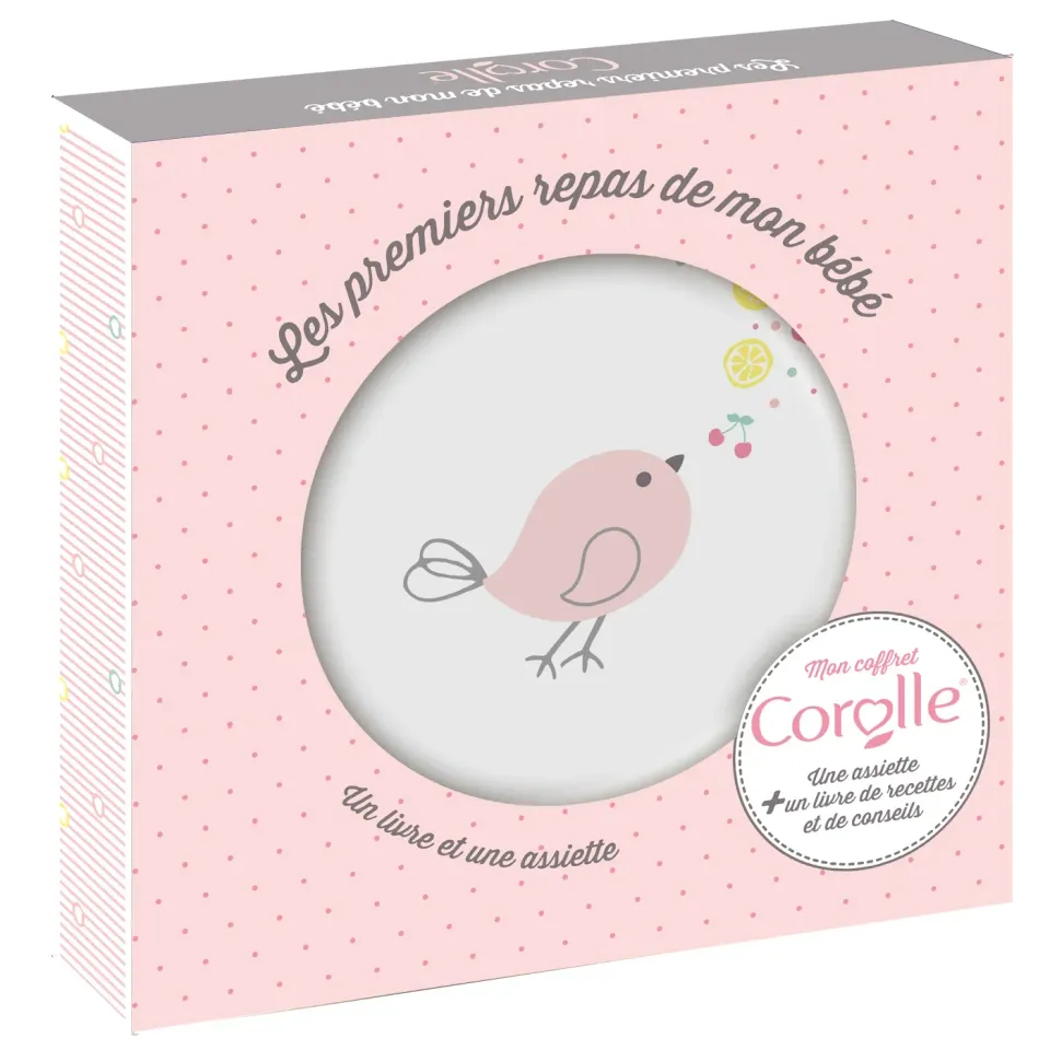 Corolle Première assiette coffret bébé assiette + livre 48 pages