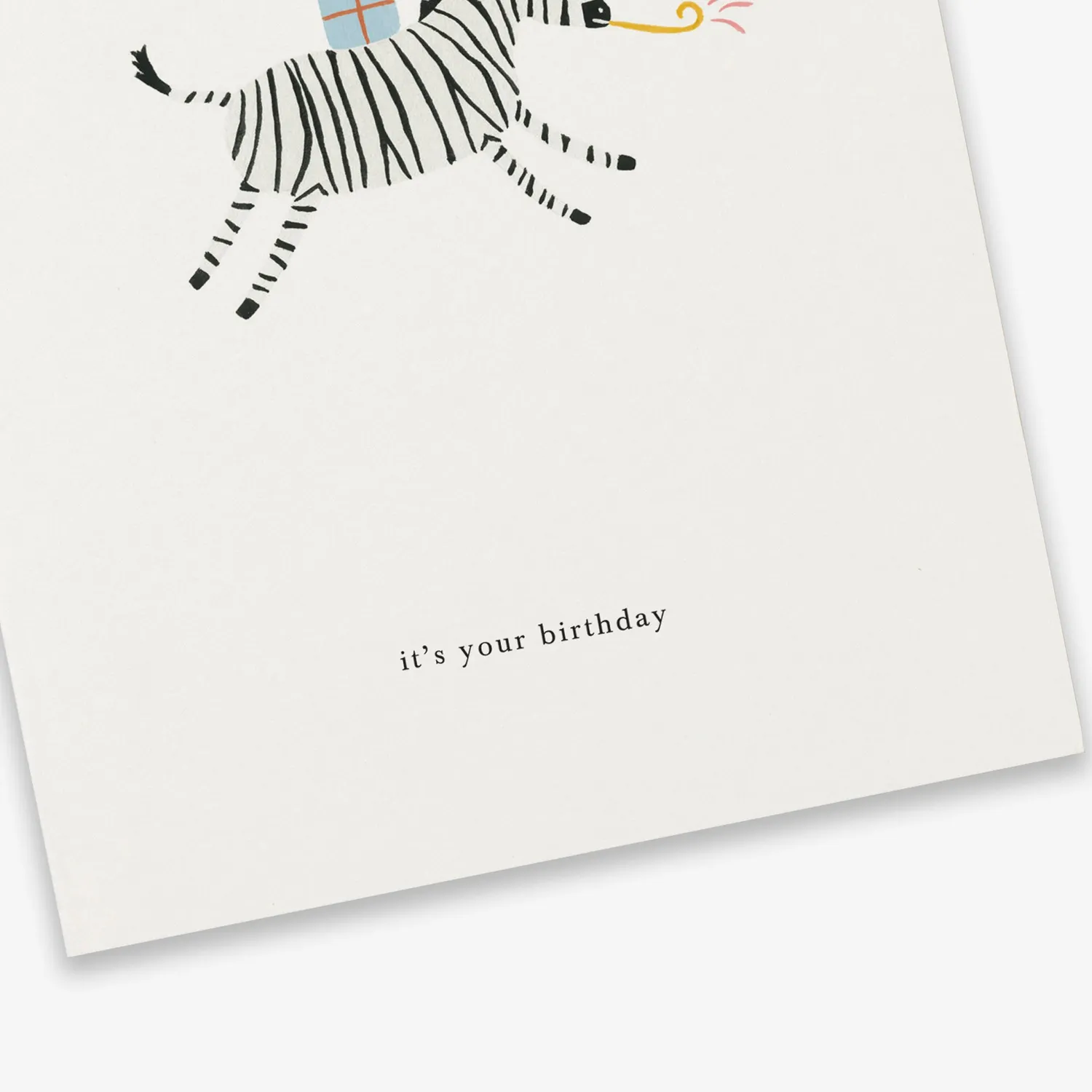 Kartotek Birthday Zebra carte anniversaire avec enveloppe
