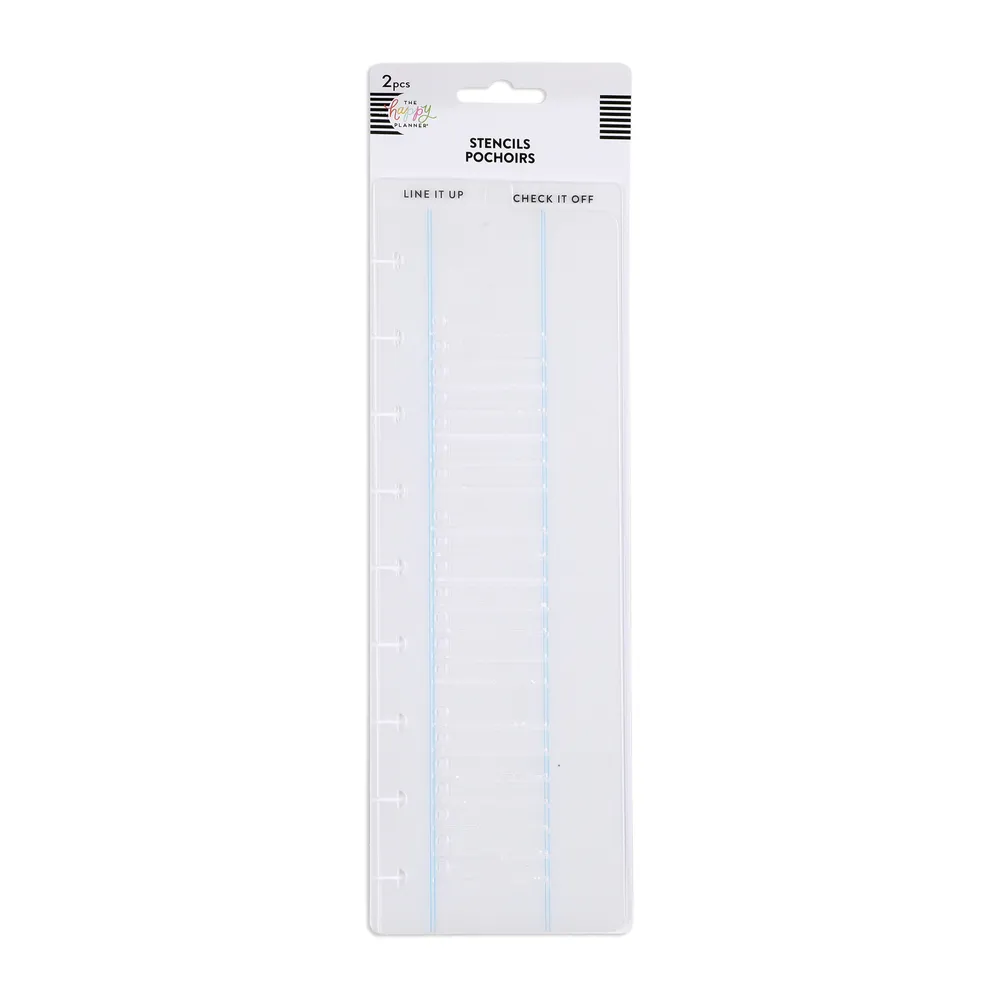Happy Planner Line it up Check it off pochoir Classic checklist