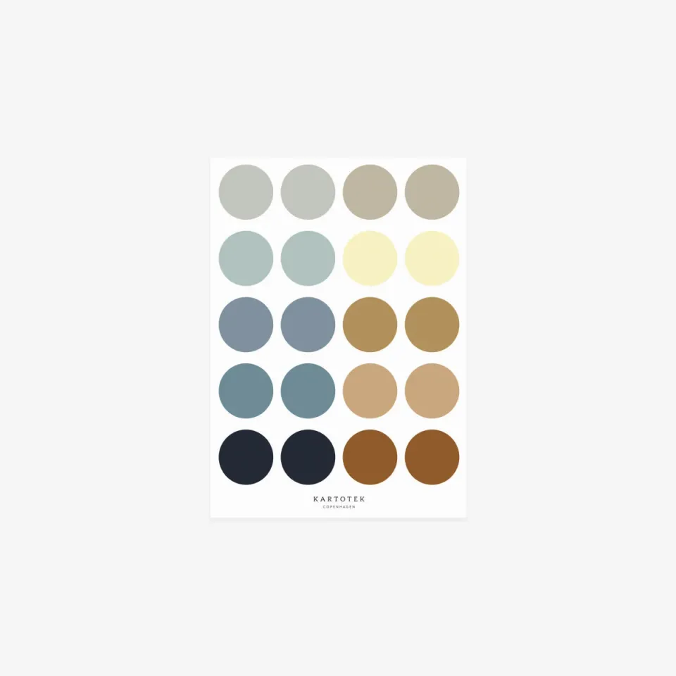 Kartotek Beach stickers ronds plage planning