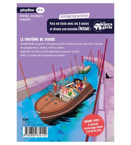 Kinra Girls Destination Mystère Tome 4 roman fantôme de Venise