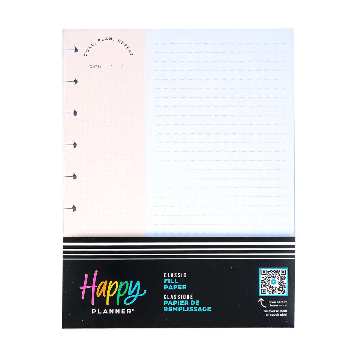 Happy Planner Neutrals Classic recharge pointillee 40 feuilles