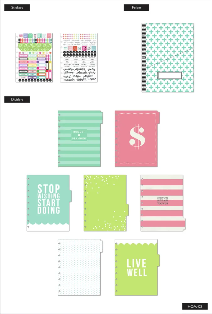 Happy Planner Budget extension Classic 6 mois finances