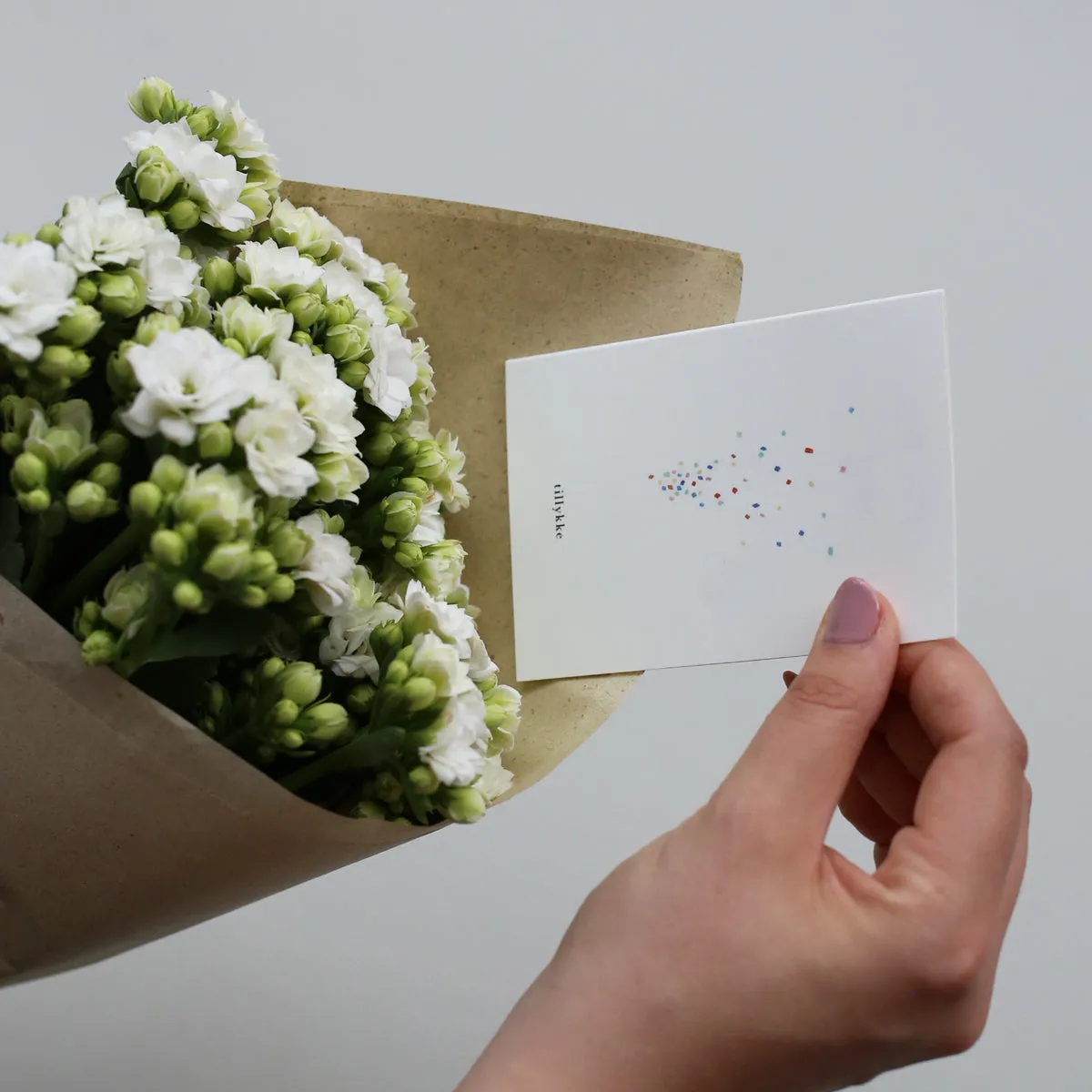 Kartotek Konfetti carte anniversaire petit format tillykke