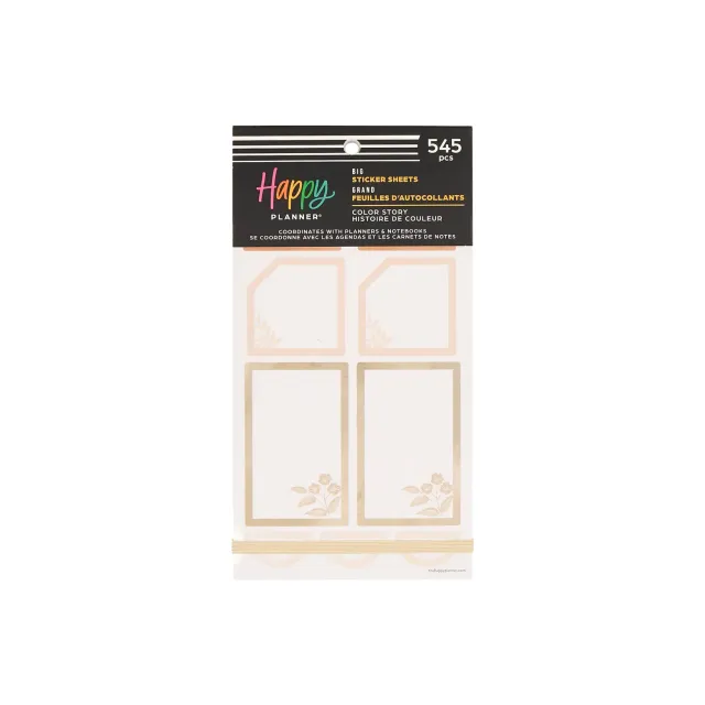 Happy Planner Color Story Big stickers value pack 30 feuilles