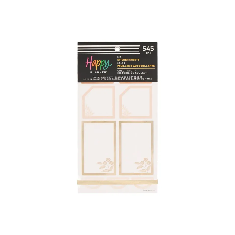 Happy Planner Color Story Big stickers value pack 30 feuilles