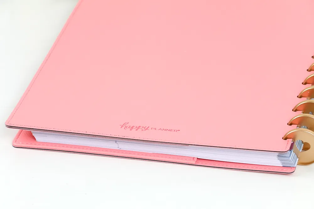 Happy Planner Deluxe couverture Big Bubblegum simili cuir