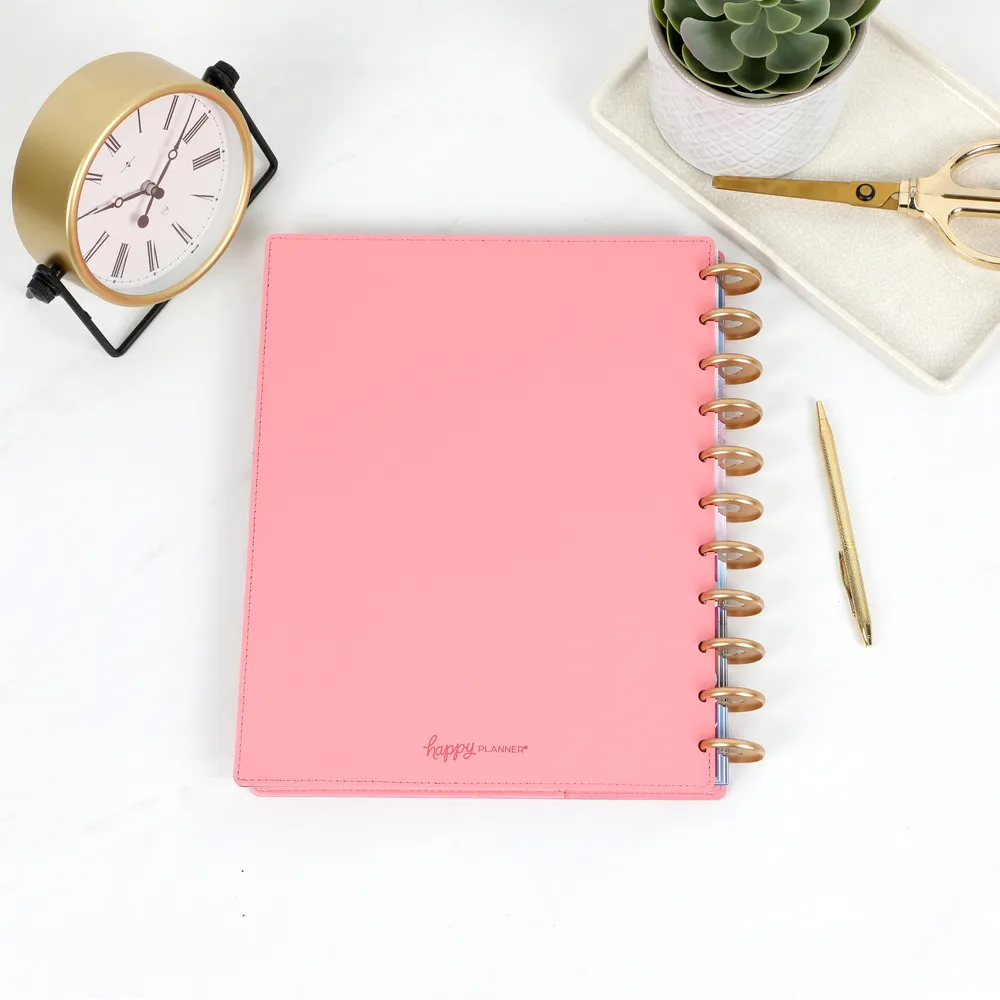 Happy Planner Deluxe couverture Big Bubblegum simili cuir