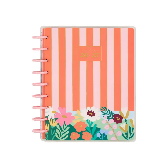 Happy Planner Color Beat Stripes agenda 2026-2027 horizontal