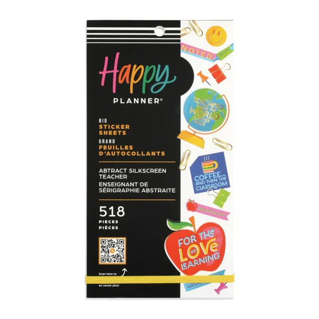 Happy Planner Abstract Silkscreen stickers Big prof 518
