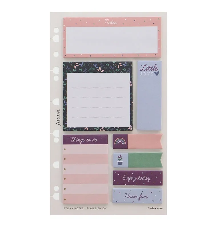 Filofax Garden Sticky Notes bloc autocollant couleurs