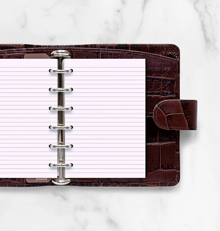 Filofax recharge feuilles lignées Pocket lavande 20 feuilles