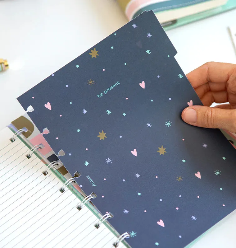 Filofax Good Vibes Notebook A5 intercalaires lot 6 plastique