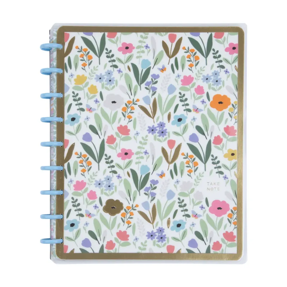 Happy Planner Soft Florals carnet Classic 60 feuilles ligné pointillé