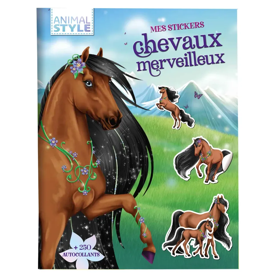 Animal Style Chevaux merveilleux stickers 300 autocollants
